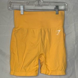 GymShark Shorts - yellow, small
